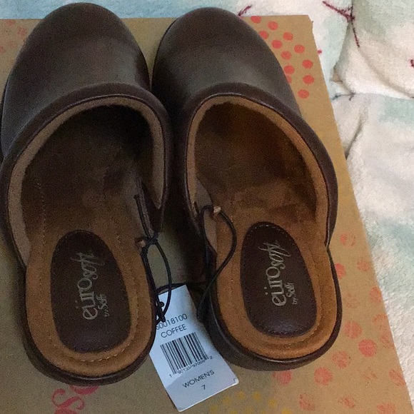 Eurosoft by Sofft Backless Clogs-COFFEE - Picture 5 of 6